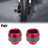 Motorcycle 2 x Pair Front Fork Sliders Crash Pad Red
