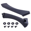 BMW E90 328i Black Rear Right Inner Door Trim Handle & Pull Cover (2007-2013)