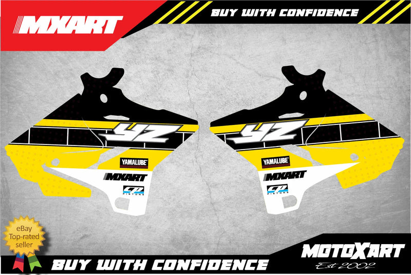 Yamaha YZ 125 Radiator Stickers Decals 2015-2020
