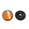 Motorbike Reflector 15 Pcs 55mm Orange Black Plastic Round