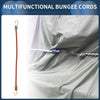 Luggage - Orange 10 x 25cm Adjustable Mini Rope Bungee Cords w/ Buckle