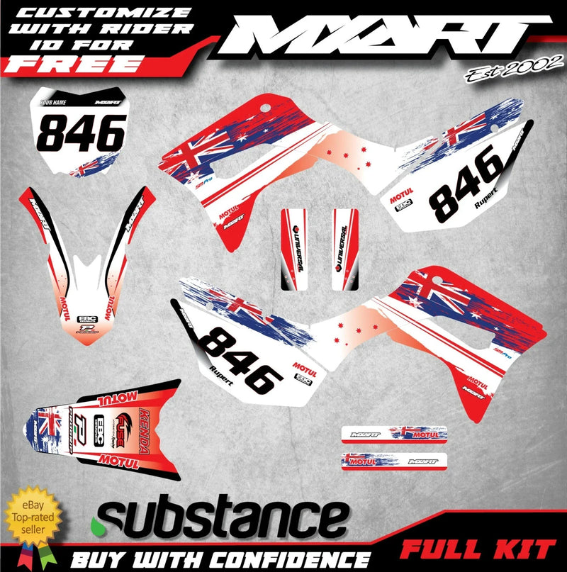 Honda CRF 125 (2019-2022) - Aussie Pride Custom Graphics Decals