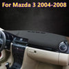 Mazda 3 Dashboard Cover Black Leather Car Dash Protector Pad (2004–2008)