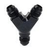 Car 6AN AN6 Black Fuel Block Flare Union Fitting Adapter