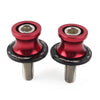 KAWASAKI ZX6R 8MM Red Swingarm Spools Slider Stand Screws (2012-2021)
