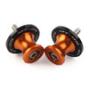 YAMAHA MT-09 FZ09 6MM Swingarm Spools Sliders (2) Orange (2013-2022)
