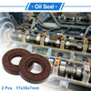 Oil Seal 17x35x7mm Brown 2 x Pcs