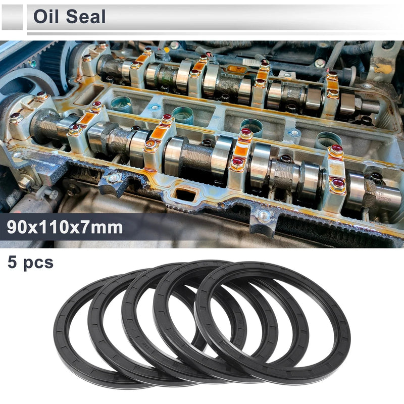 Make Model Oil Seal 90x110x7mm 5 x Seal Ring Rotary Shaft Nitrile Rubber