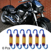 6 x Pcs 58mm 2.28" Motorcycle Muffler Exhaust Pipe Spring Universal Gold Tone