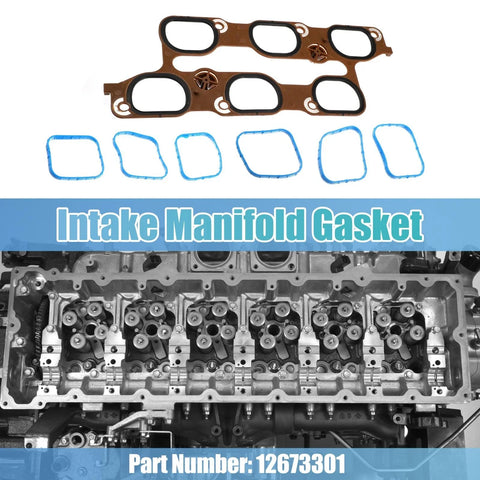 Buick Chevy Cylinder Intake Manifold Upper Lower Gasket Set
