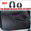 Honda Accord Anti-Kick Inner Door Sticker, Carbon Fiber Leather (2023–2025)