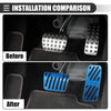 Jeep Cherokee (2014-2021) - Black & Blue Set Brake Accelerator Pedal Covers