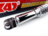 Honda, Suzuki, Yamaha 365mm Chrome Rear Shock Absorbers (Universal)