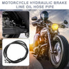 Brake Line / 55.12" Length 10mm ID / Motorcycle Hydraulic Brake Line Oil Hose Cable Black