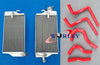 Honda CR125 CR125R Aluminum Radiator & Blue Hose (2004)
