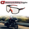 Motorcycle Motorcycle Riding Goggles Light Red Lens Black Frame UV400