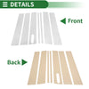 Ford Explorer Sport Trac 7 Pcs Chrome Silver Tone Door Pillar Window Trim