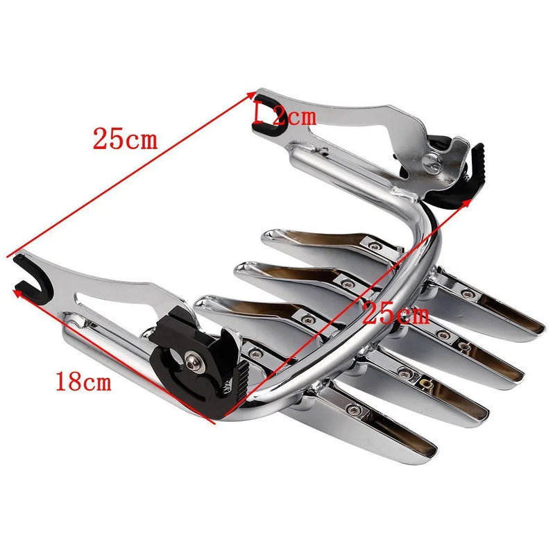Harley Touring Detachable Sissy Bar Backrest Stealth Luggage Rack