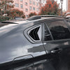 BMW X6 Rear Window Quarter Louver Vent Covers Gloss Black (2008–2014)