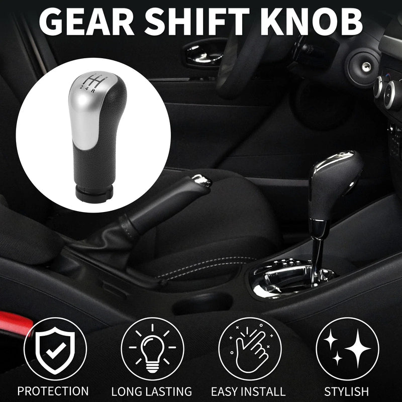 Ford Fiesta MK6 (2001-2010) Black Plastic 5 Speed Manual Gear Shift Knob
