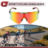 1 Pc Motorcycle Riding Goggles Red Lens Colorful Frame Tri-acetel Cellulose PC