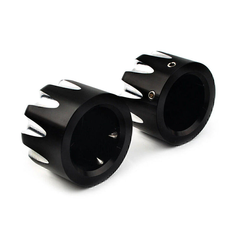 Harley Electra Glide Sportster Black CNC Front Axle Cap Nut Cover