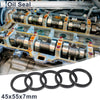 Oil Seal Seal Ring Rotary Shaft Seal NBR Rubber 45x55x7mm Black 5 Pcs