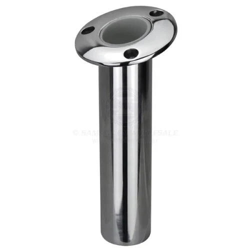 Relaxn Fishing Rod Holder 15° Round Head Flush Mount Heavy Duty S/S