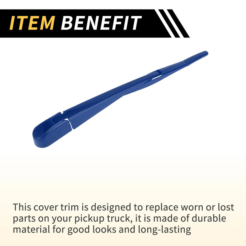 Jeep Wrangler JL JLU (2018-2024) Blue Rear Window Wiper Arm Blades Covers