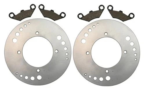 Polaris Sportsman 400 2 x Front Disc Brake Rotors, Semi-Metallic Pads (2008–2010)