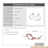 Honda Goldwing F6B GL1800 2.5" Chrome Fog Light Trim Ring (2013-2017)