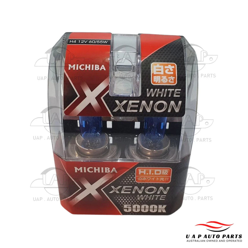 Michiba 5700K P43T 12V 2pc H4 HID Xenon Headlight Bulb Kit (2000–2020)