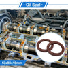 Oil Seal Rotary Shaft Seal FKM Rubber 63x85x10mm Brown 2 x
