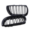 BMW E46 3 Series 325Ci 330Ci 328 Matte Black Front Kidney Grille (2001-2006)