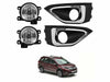 Honda BR-V BRV Fog Lamp Driving Light H8 35W Chrome Cover (2019-2021)