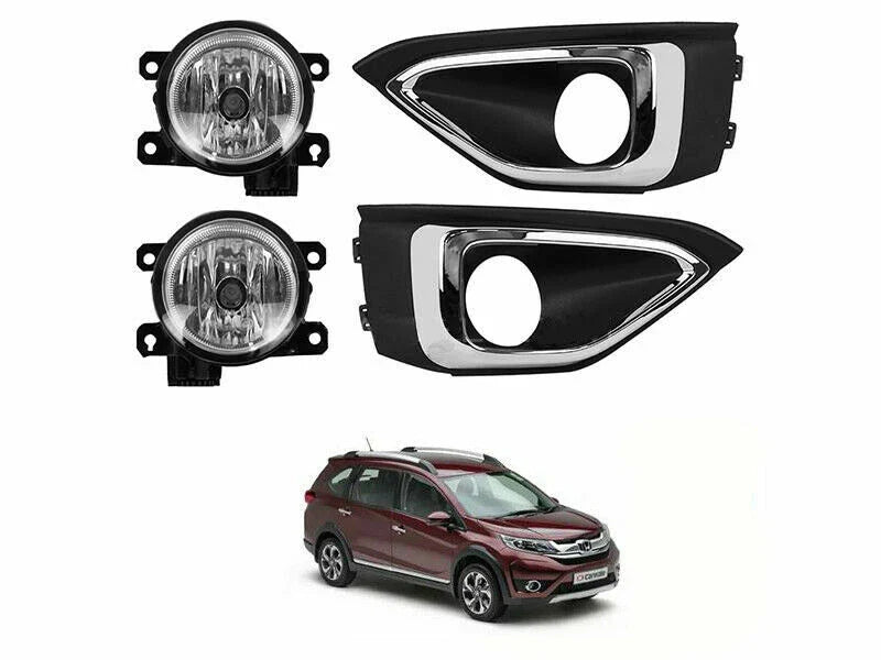 Honda BR-V BRV Fog Lamp Driving Light H8 35W Chrome Cover (2019-2021)