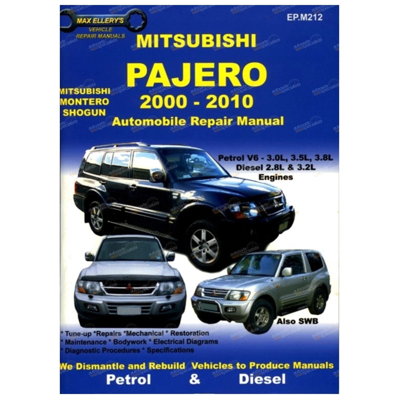 Mitsubishi Pajero NM NP NS NT Repair Manual (2000 - 2010)