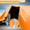 Lexus TX - Orange Cotton with Zipper Waterproof All Weather Car Cover