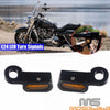 Harley Touring Black E4 LED Mini Front Turn Signal Lights (2014-2021)