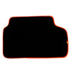 BMW X3 Series E83 SUV (2003-2010) 2 x Orange Trim AutoWin Black Floor Mats