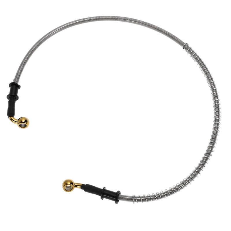 Motorcycle 80cm Motorcycle Brake Clutch Oil Hose Line Silver Tone 1 Pc