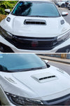 Universal Car Glossy Black Air Flow Intake Hood Scoop Vent Cover