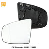 BMW X6, X5 Left Mirror Glass with Backing Plate (2008-2014)