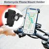Motorcycle Phone Mount Holder 4.7-7.2" Nylon Fiber Black