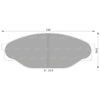 Toyota Hilux LN147R Front Disc Brake Pad Set (1997–2005)