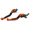 Suzuki GSXR600 GSXR750 GSXR1000 Orange Extendable Brake Clutch Levers (06-10)