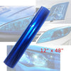 Universal 12x48 Blue Tint Vinyl Overlay Wrap Sheet Headlight Fog Light