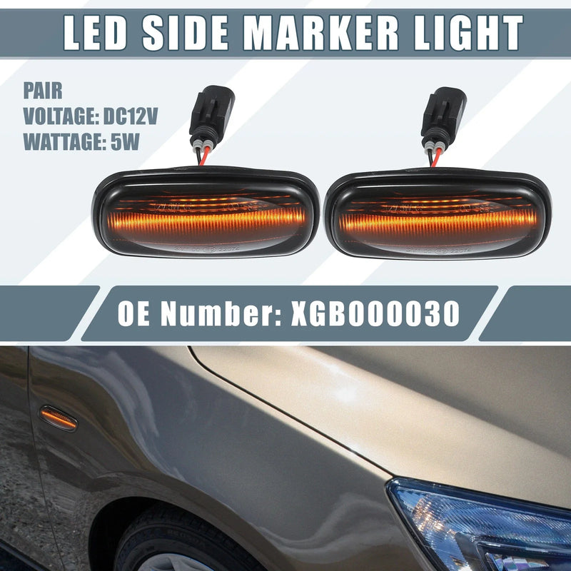 Land Rover Discovery (Smoked Lens) LED Side Marker Amber Light (2017-2023)