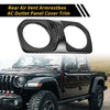 Jeep Carbon Fiber Black Rear Air Vent AC Outlet Panel Cover