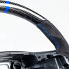 Ford F150 F250 F350 F450 Steering Wheel Suede Blue (2015-2022)